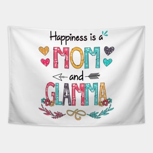 Happiness Is A Mom And Glamma Wildflower Happy Mother's Day Tapestry