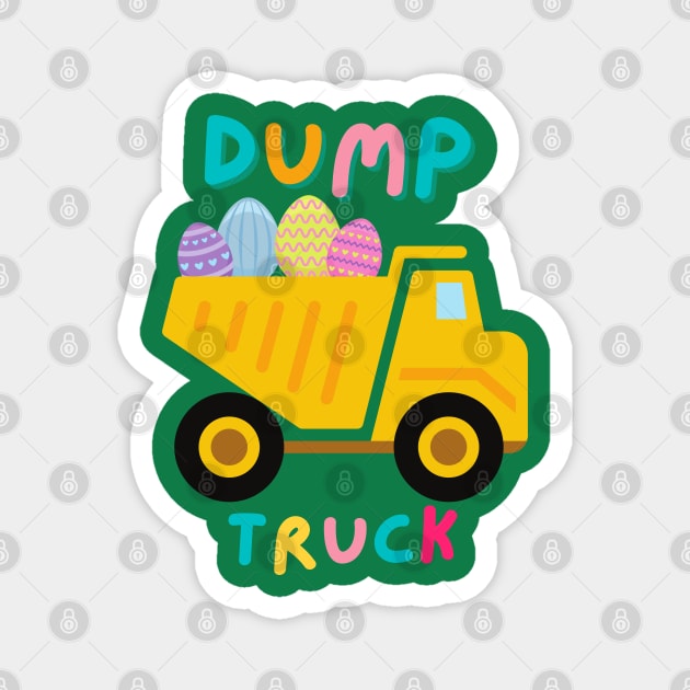 I love Dump Trucks Construction Birthday Party, Dump Truck Magnet by Johner_Clerk_Design