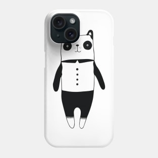 Little black and white panda Phone Case