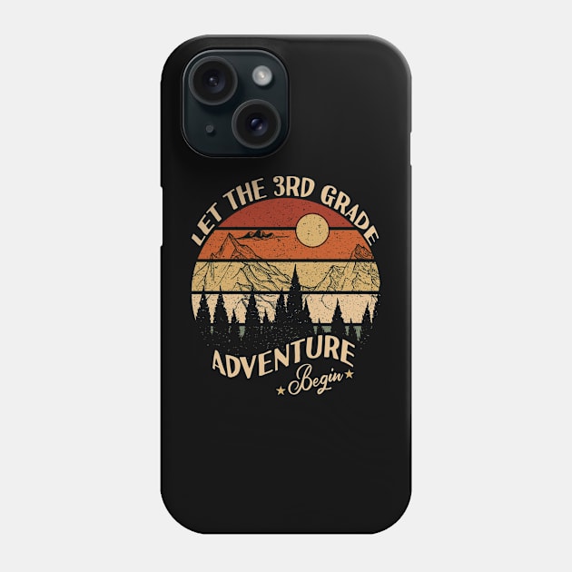 Let The 3rd Grade Adventure Begin Phone Case by Tesszero