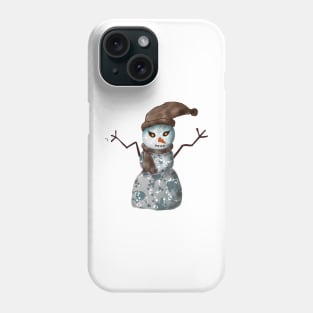 scary snowman Phone Case