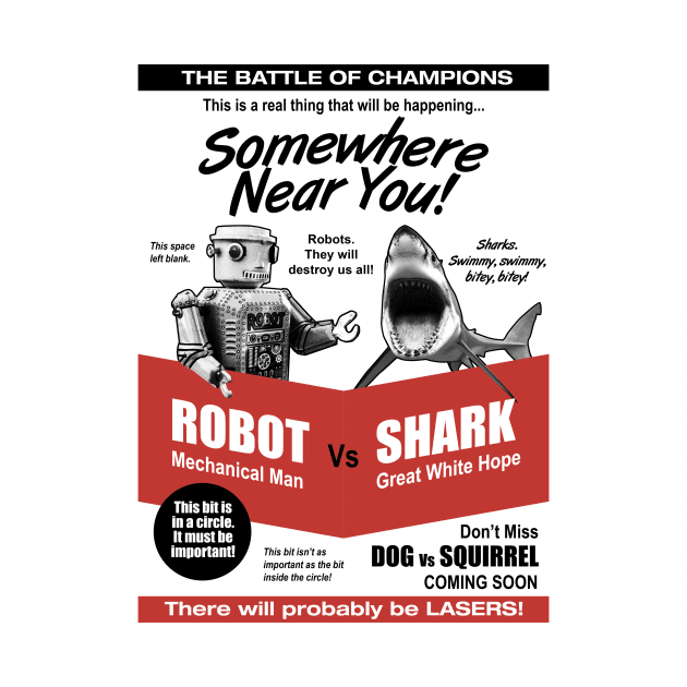 Robot v Shark by robotrobotROBOT