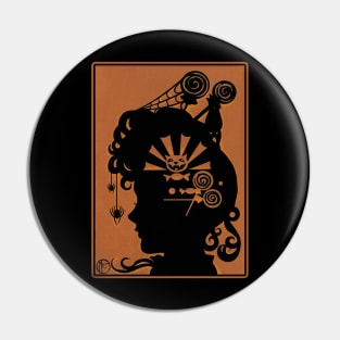 Halloween Victorian Silhouette - Halloween Pin