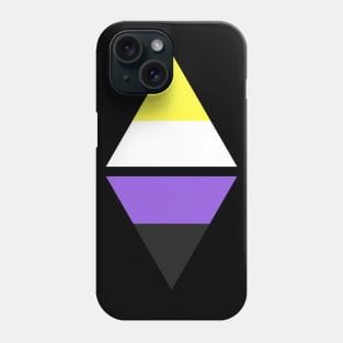 #nerfingwithpride Auxiliary Logo - Nonbinary Pride Flag Phone Case