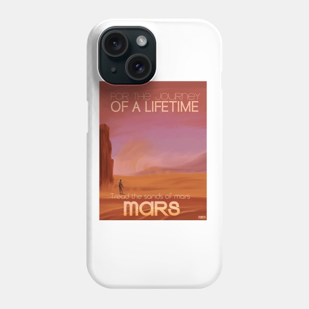 Mars Space Art Phone Case by nickemporium1