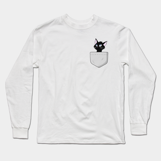 cat in pocket shirt flipping off