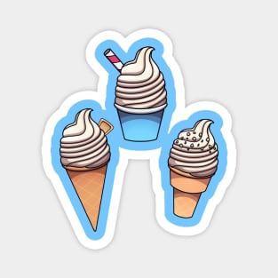 Whipped Ice Cream Magnet