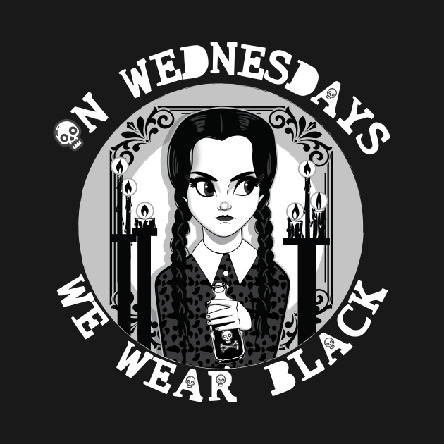 Discover Wednesdays We Wear Black - Wednesday - Crewneck Sweatshirts