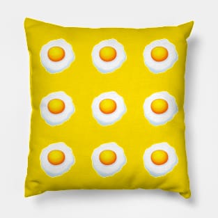 Yellow Fried Egg Pattern Pillow