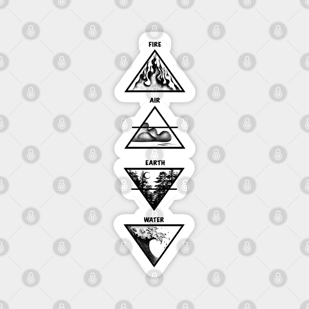 Fire, Earth, Air and Water elements - Elements Of Nature - Magnet | TeePublic Fire, Earth, Air and Water elements - Elements Of Nature - Magnet | TeePublic