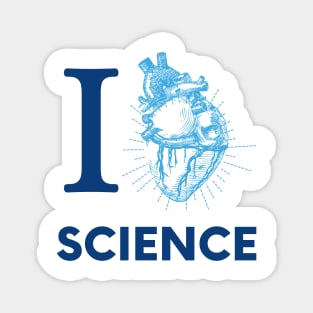 I Love Heart Science Heart Magnet