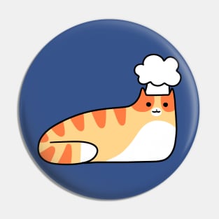 Chef Tabby Cat Pin