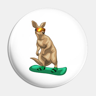 Kangaroo Snowboard Winter sports Pin