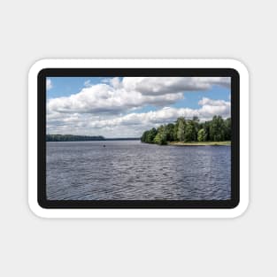 Daugava river (Latvia) summer view Magnet