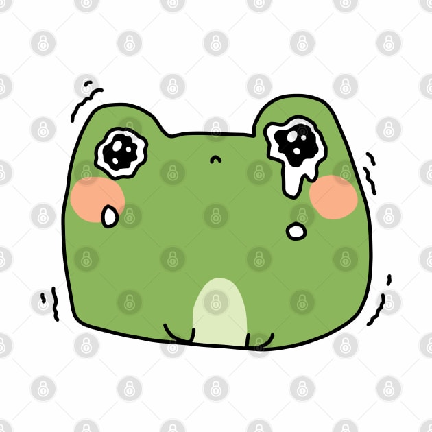 Stressed frog by Nikamii