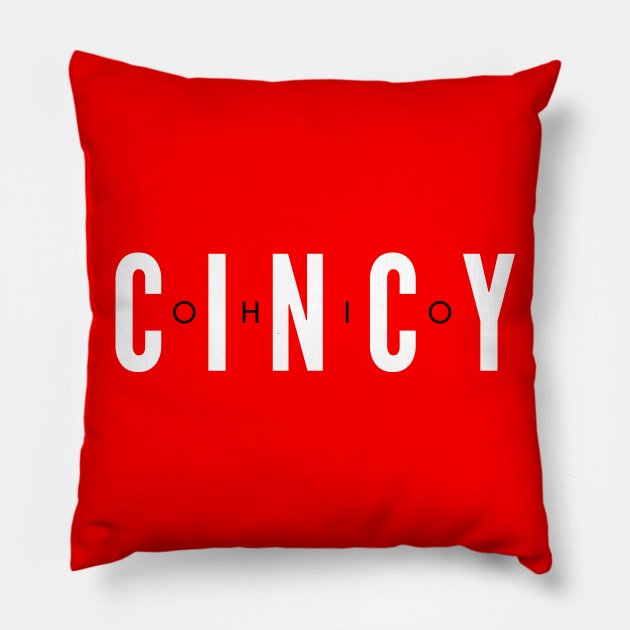 Cincy OHIO Pillow by shopwithdnk