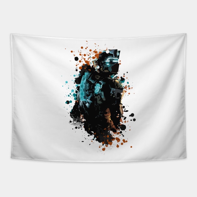 Dead Space Dark Splatter Tapestry by Virhayune