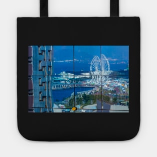 Reflections - City Skyline View - Hong Kong - Tote