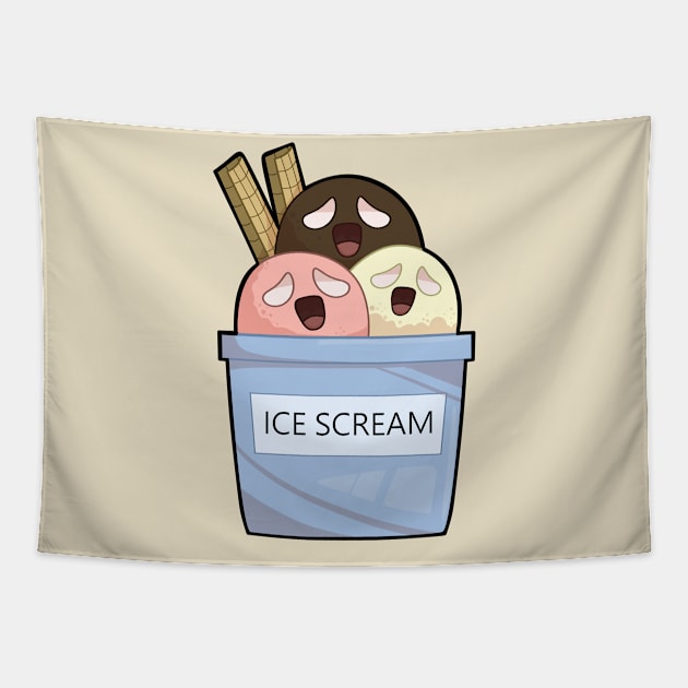 Ice Scream Tapestry by MISORINE