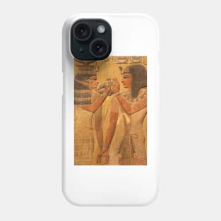 Other Treasures Of The Louvres - 7 - Hathor And Seti © Phone Case