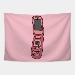 Pink Flip Phone by Courtney Graben Tapestry