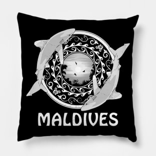 Maldives Oceanic Whitetip sharks Pillow