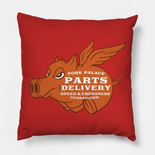 Pete's Pork Palace Delivery Service Pillow