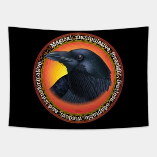 Crow Portrait Tapestry