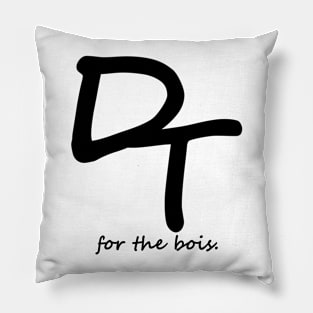 Black Logo with Slogan Pillow