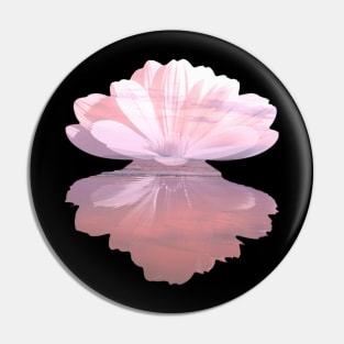 Sea and Sky Flower Reflection Pin