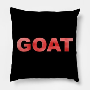 GOAT in Red Pillow