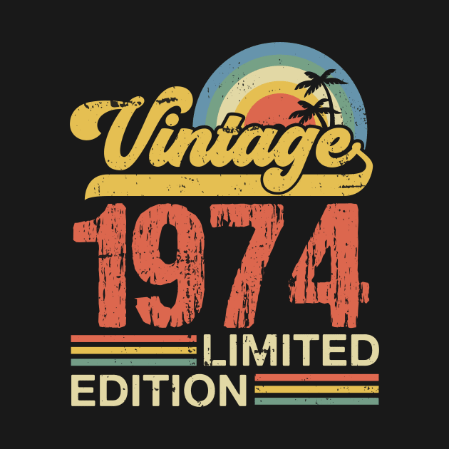 Retro vintage 1974 limited edition by Crafty Pirate 