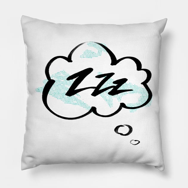 ZZZ Bubble Pillow by danpritchard