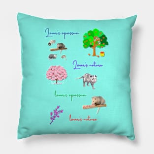 Lovers nature lovers opossum Pillow