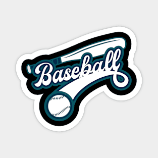 Retro Baseball Logo Magnet