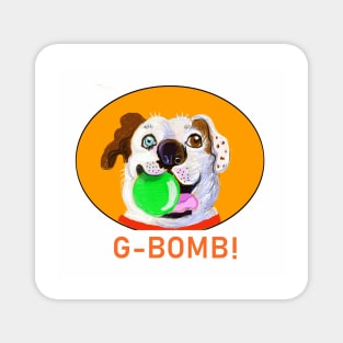 G-BOMB STAFFY CARTOON ORANGE Magnet