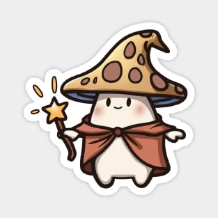 Cottagecore Aesthetic Kawaii Cute Mushroom Magician Magnet