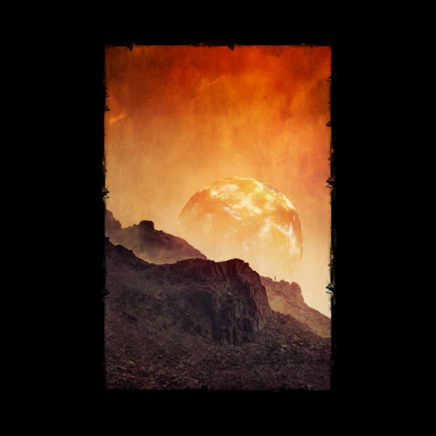 Mountains on Mars - Imaginary Martian Landscape by DyrkWyst
