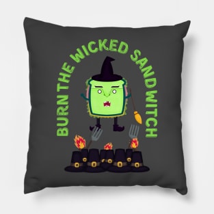 The wicked Sandwich witch Pillow