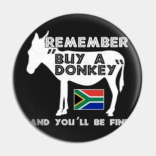 Buy A Donkey South Africa Funny Translation Tourist Pin