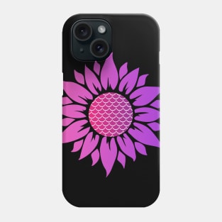 Mermaid And Sunflower Face Mask, Mermaid And Sunflower Mask. Phone Case