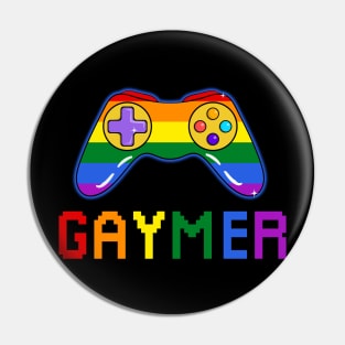 Gaymer LGBTQ Gay Pride Month Gamer Pin