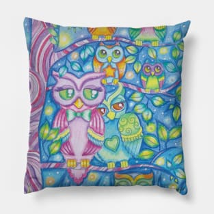 Ornamental owls Pillow