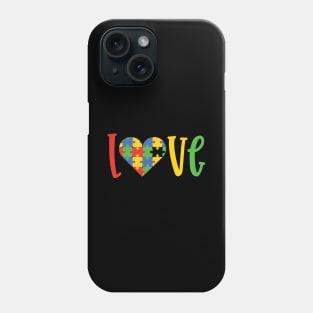 Love, Autism Awareness Day for Mom of Warrior Phone Case