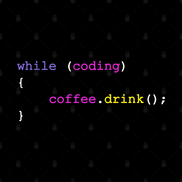 Programmer and coffee by nanarts