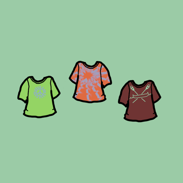 Hippie Tee Trio by LochNestFarm