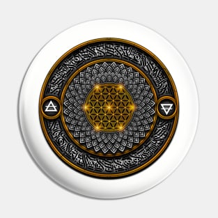 Mandala Flower of life Pin