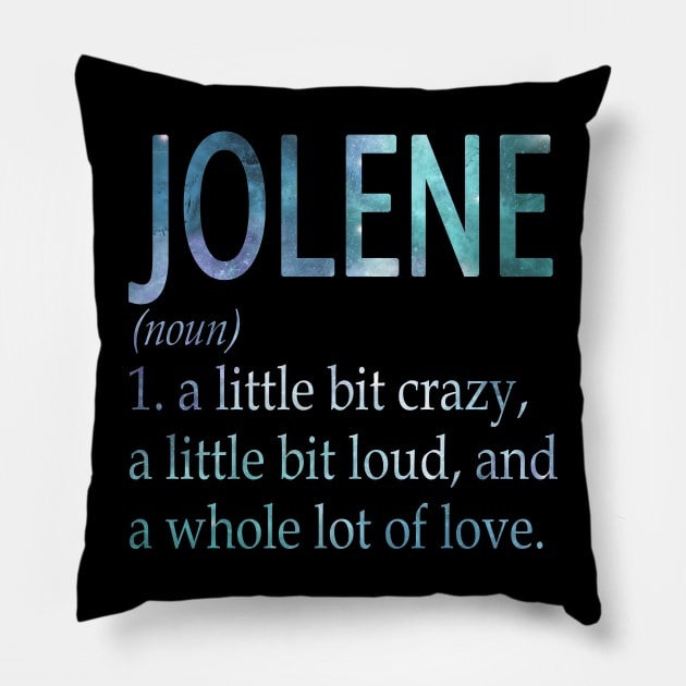 Jolene Pillow by Ban Guns Not Books- Typography fullcolor