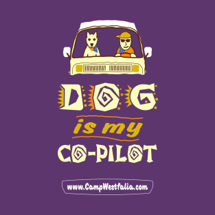 Dog is My Co-Pilot, dark T-Shirt