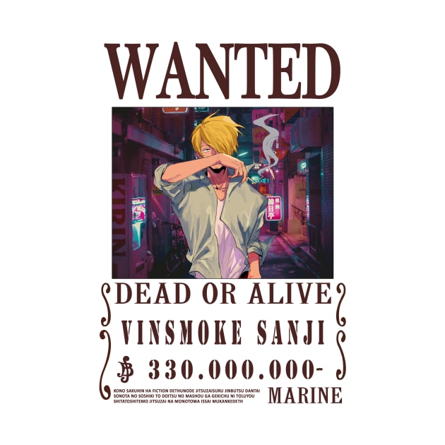 Vinsmoke Sanji One Piece Wanted by Teedream